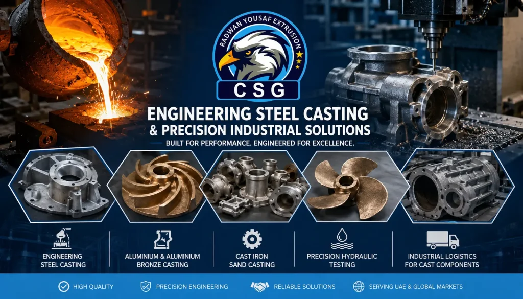 Engineering Steel Casting, Aluminium Casting & Precision Industrial Solutions in UAE